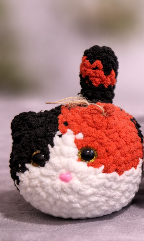 Chat miche au crochet