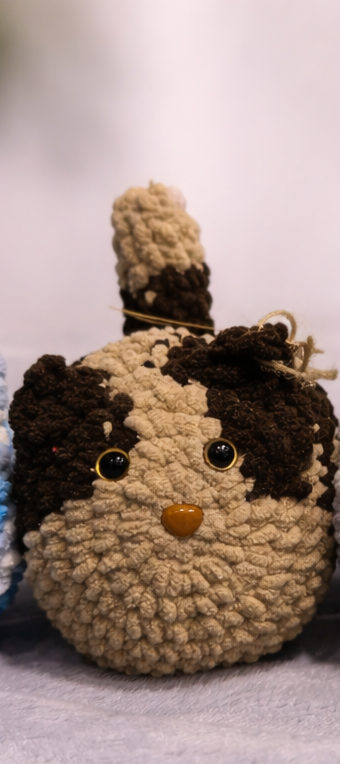 Chat miche au crochet